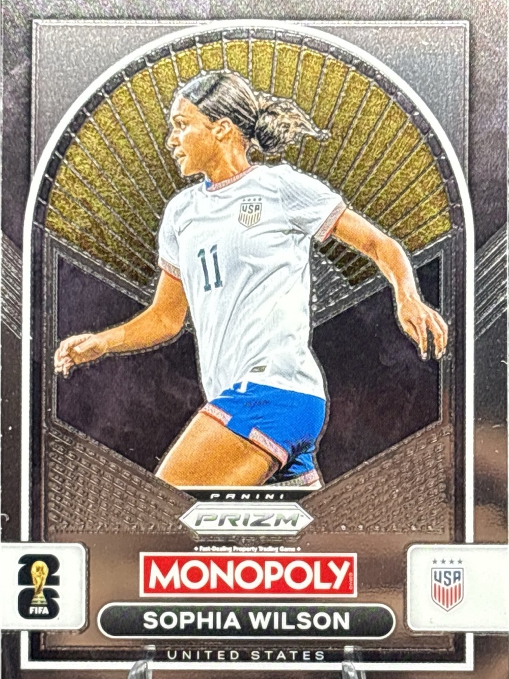 Panini Prizm Monopoly Soccer Card - Sophia Wilson